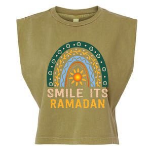 Smile its Ramadan Muslim Eid Mubarak Islamic Ramadan Kareem Garment-Dyed Women's Muscle Tee