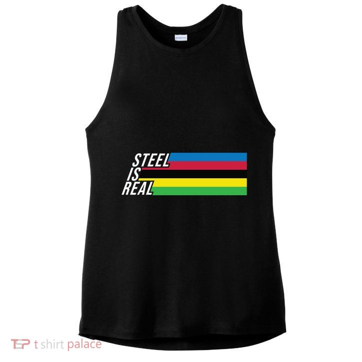 Steel Is Real Bike Ladies PosiCharge Tri-Blend Wicking Tank