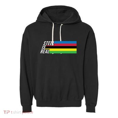 Steel Is Real Bike Garment-Dyed Fleece Hoodie