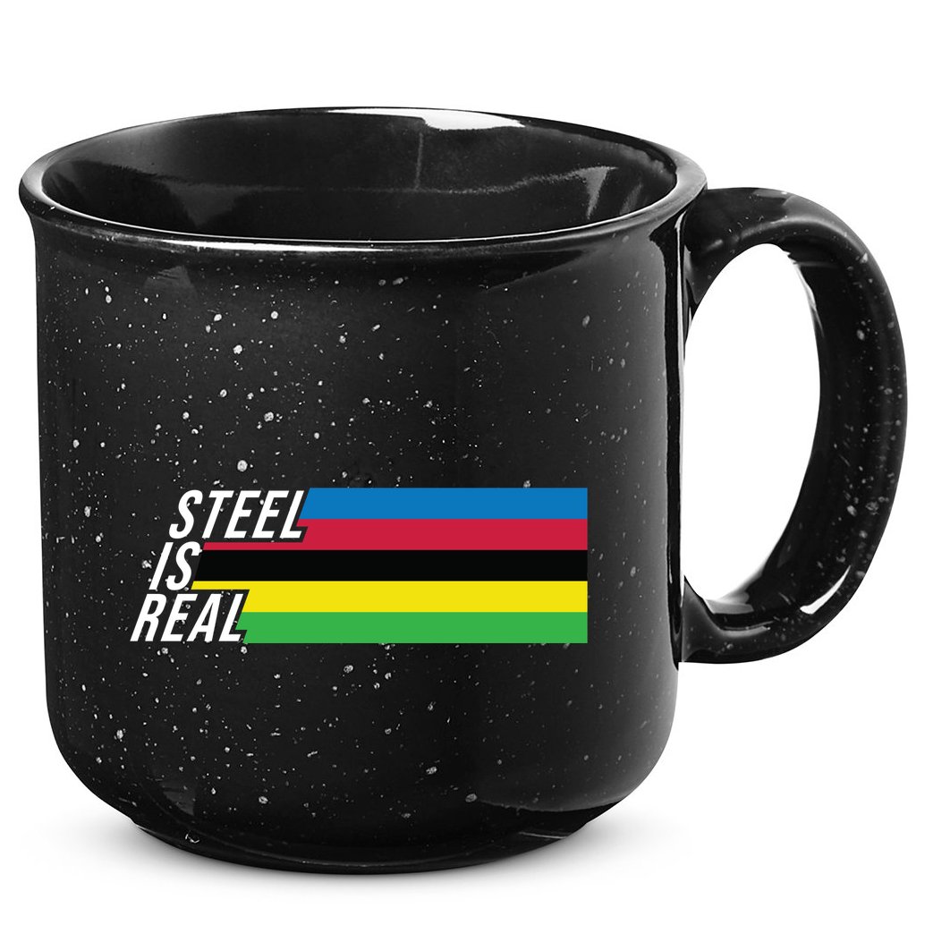 Steel Is Real Bike 15oz Campfire Ceramic Mug