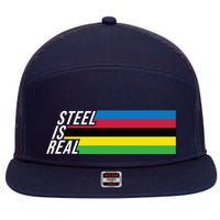 Steel Is Real Bike 7 Panel Mesh Trucker Snapback Hat