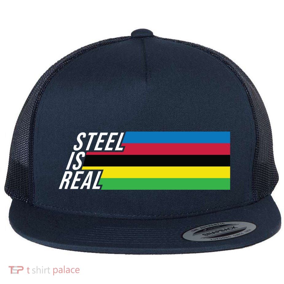 Steel Is Real Bike Flatbill Hat