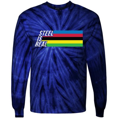 Steel Is Real Bike Tie-Dye Long Sleeve Shirt