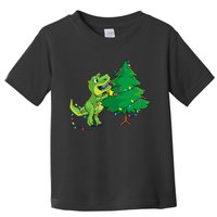 Struggle Is Real Dinosaur T Rex Christmas Tree Star Toddler T-Shirt