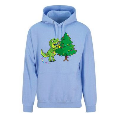 Struggle Is Real Dinosaur T Rex Christmas Tree Star Unisex Surf Hoodie