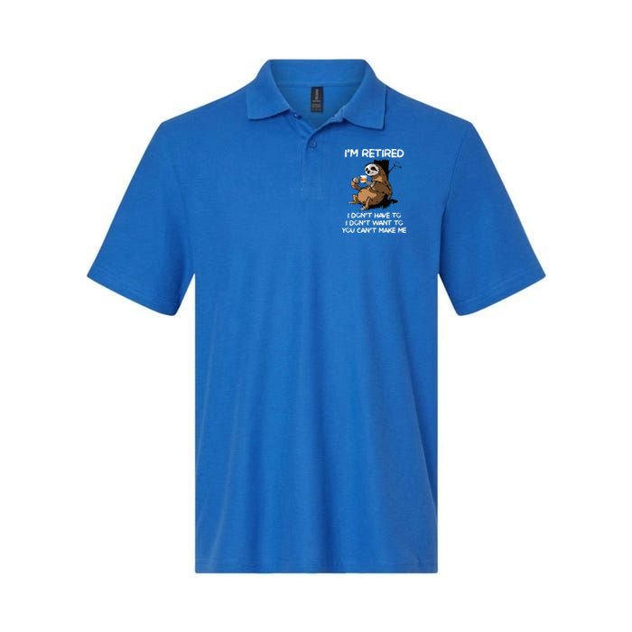 Sloth IM Retired I DonT Have To I DonT Want To You CanT Polo