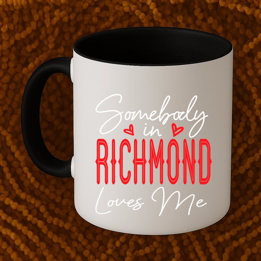 Somebody In Richmond Loves Me Virginia Relationship Matching Cute Gift Mug