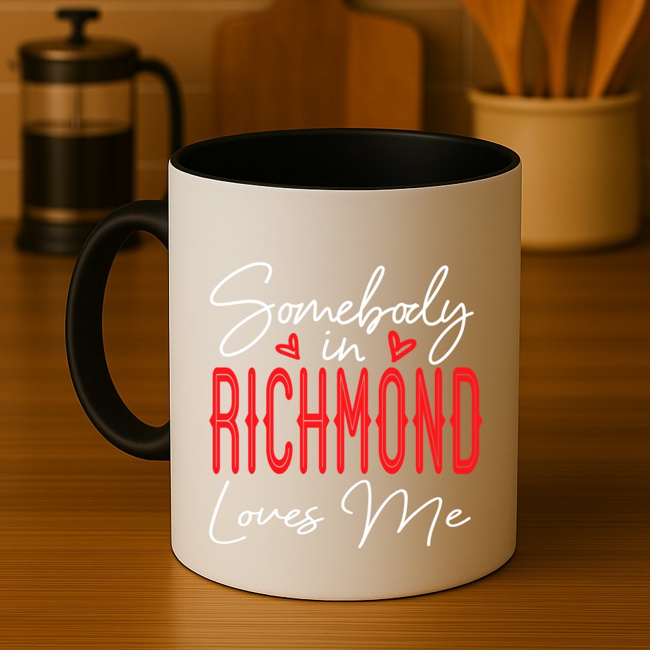 Somebody In Richmond Loves Me Virginia Relationship Matching Cute Gift Mug