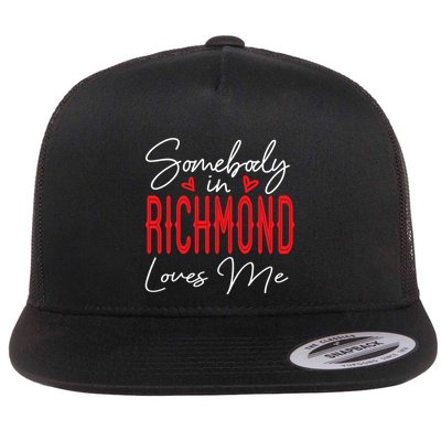 Somebody In Richmond Loves Me Virginia Relationship Matching Cute Gift Flatbill Hat