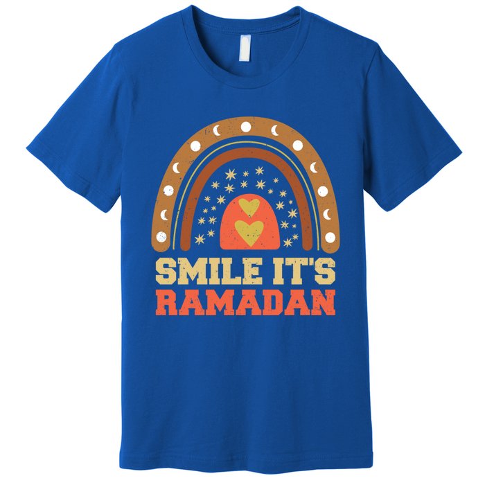 Smile Its Ramadan Muslim Eid Mubarak Islamic Ramadan Gift Premium T-Shirt