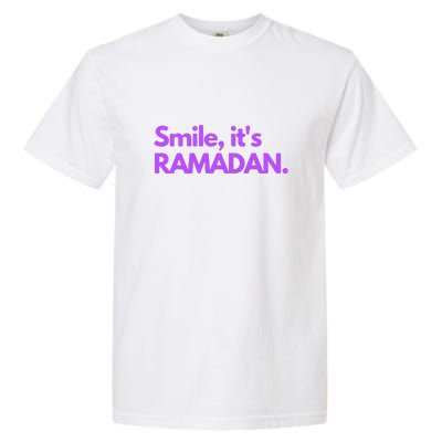 Smile Its Ramadan Celebrating The Holy Month Gift For Ramadan Mubarak Garment-Dyed Heavyweight T-Shirt