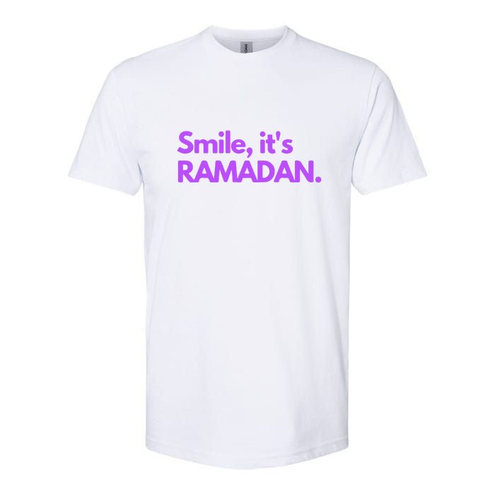 Smile Its Ramadan Celebrating The Holy Month Gift For Ramadan Mubarak Softstyle CVC T-Shirt