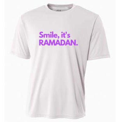 Smile Its Ramadan Celebrating The Holy Month Gift For Ramadan Mubarak Cooling Performance Crew T-Shirt