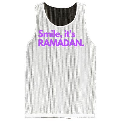 Smile Its Ramadan Celebrating The Holy Month Gift For Ramadan Mubarak Mesh Reversible Basketball Jersey Tank