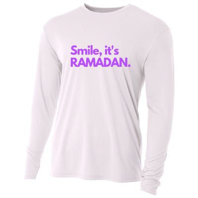 Smile Its Ramadan Celebrating The Holy Month Gift For Ramadan Mubarak Cooling Performance Long Sleeve Crew