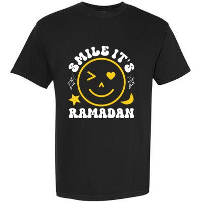 Smile Its Ramadan Present Muslim Eid Clothe Ramadan Mubarak Gift Garment-Dyed Heavyweight T-Shirt