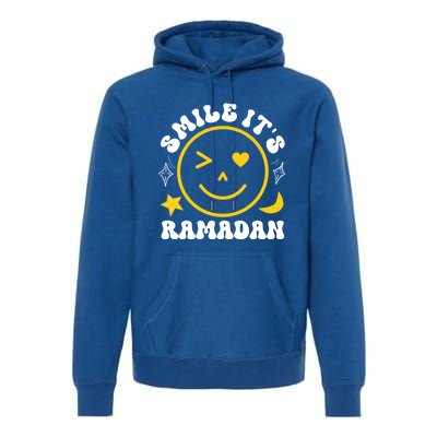 Smile Its Ramadan Present Muslim Eid Clothe Ramadan Mubarak Gift Premium Hoodie