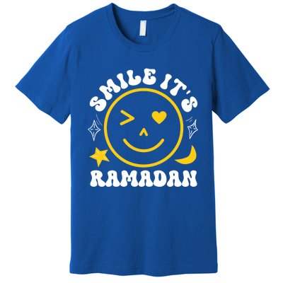 Smile Its Ramadan Present Muslim Eid Clothe Ramadan Mubarak Gift Premium T-Shirt