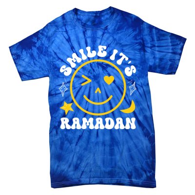 Smile Its Ramadan Present Muslim Eid Clothe Ramadan Mubarak Gift Tie-Dye T-Shirt