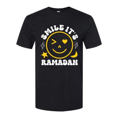 Smile Its Ramadan Present Muslim Eid Clothe Ramadan Mubarak Gift Softstyle CVC T-Shirt