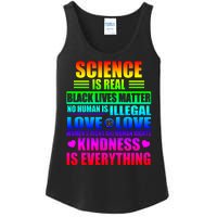 Science Is Real Black Lives Matter No Human Is Illegal Love Is Love Womens Righ Ladies Essential Tank