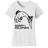 Sorry I Relapsed Funny Fish Fishing Women's T-Shirt