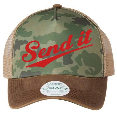 Sent It Red Logo Legacy Tie Dye Trucker Hat
