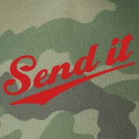 Sent It Red Logo Legacy Tie Dye Trucker Hat