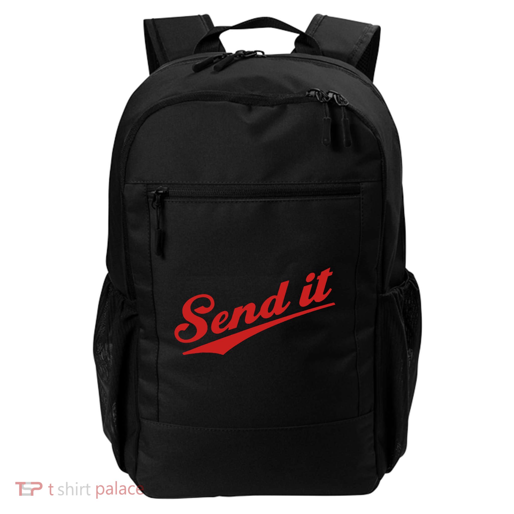 Sent It Red Logo Daily Commute Backpack