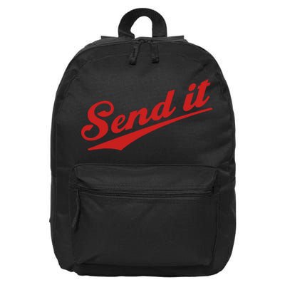 Sent It Red Logo 16 in Basic Backpack