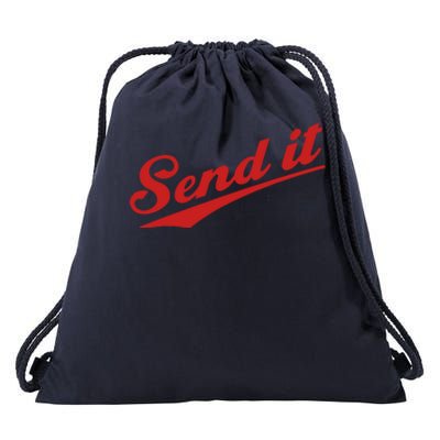 Sent It Red Logo Drawstring Bag