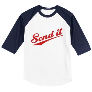 Sent It Red Logo Baseball Sleeve Shirt