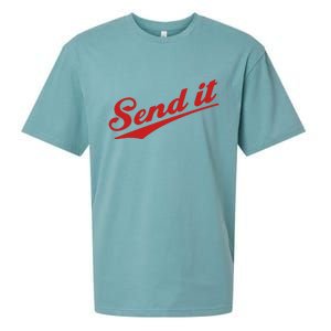 Sent It Red Logo Sueded Cloud Jersey T-Shirt