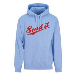 Sent It Red Logo Unisex Surf Hoodie