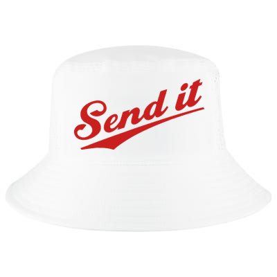 Sent It Red Logo Cool Comfort Performance Bucket Hat