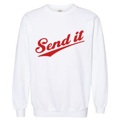 Sent It Red Logo Garment-Dyed Sweatshirt