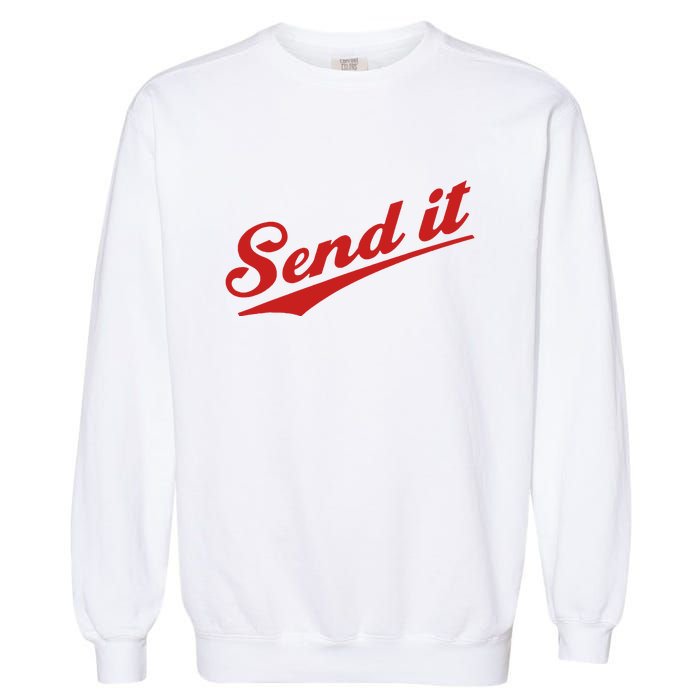 Sent It Red Logo Garment-Dyed Sweatshirt