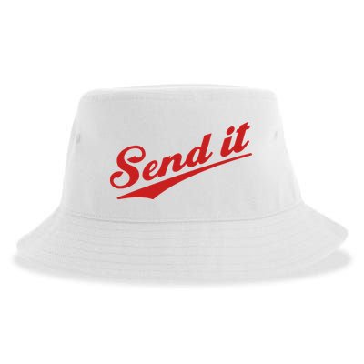 Sent It Red Logo Sustainable Bucket Hat
