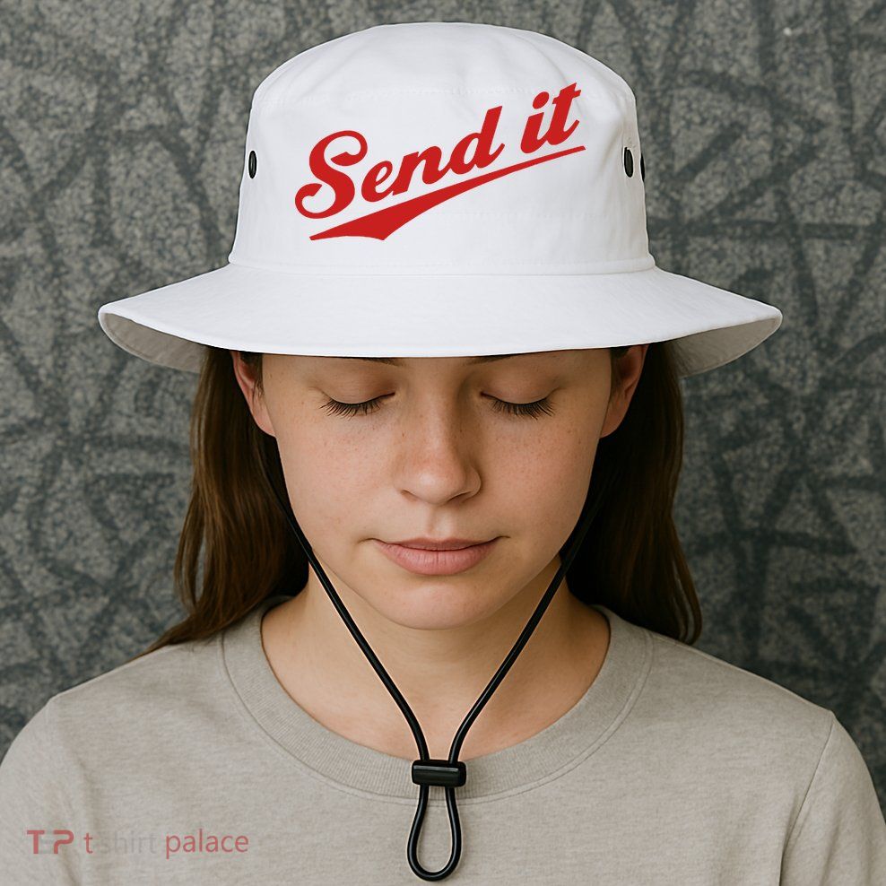 Sent It Red Logo Bucket Hat