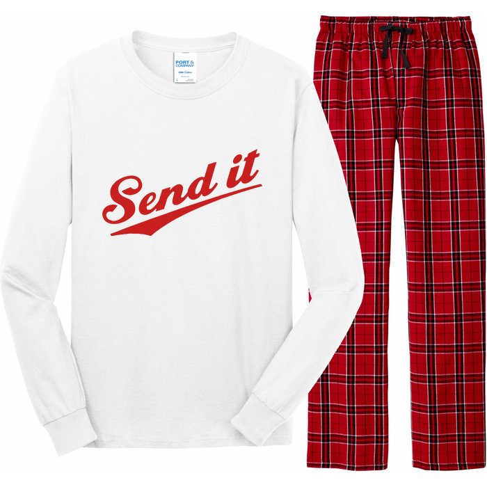 Sent It Red Logo Long Sleeve Pajama Set