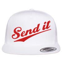 Sent It Red Logo Flat Bill Trucker Hat