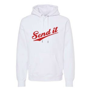 Sent It Red Logo Premium Hoodie