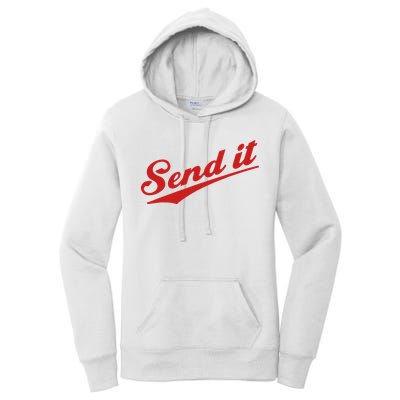 Sent It Red Logo Women's Pullover Hoodie