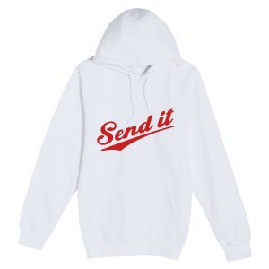 Sent It Red Logo Premium Pullover Hoodie