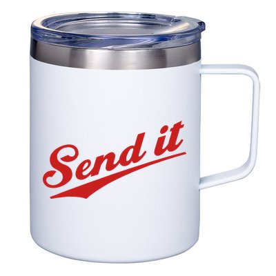 Sent It Red Logo 12oz Stainless Steel Coffee Mug