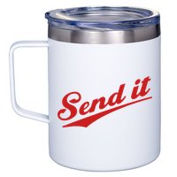 Sent It Red Logo 12oz Stainless Steel Coffee Mug