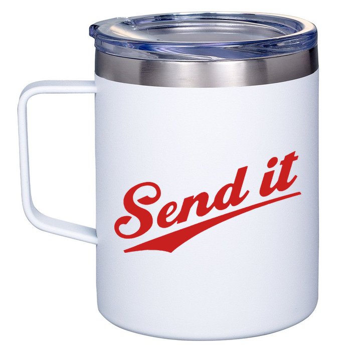 Sent It Red Logo 12oz Stainless Steel Coffee Mug