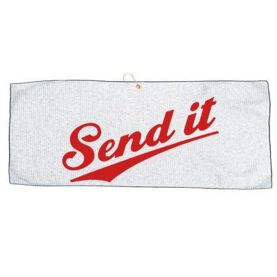 Sent It Red Logo Large Microfiber Waffle Golf Towel