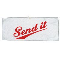 Sent It Red Logo Large Microfiber Waffle Golf Towel