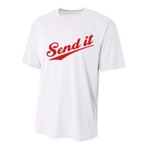 Sent It Red Logo Performance Sprint T-Shirt